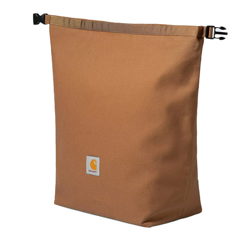 Carhartt Wip Canvas Roll Up Insulated Bag Hamilton Brown I034917 4068584158650 02 Degli Uberti